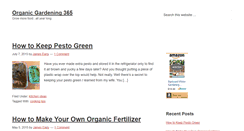 Desktop Screenshot of organicgardening365.com
